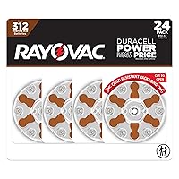 Rayovac Size 312 Hearing Aid Batteries, Hearing Aid Batteries Size 312, 24 Count