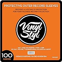 Vinyl Styl 45 RPM Vinyl Record Protective Outer Sleeves - 7