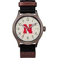Timex Tribute Men's Collegiate Pride 40mm Watch - Nebraska Cornhuskers with Black Fastwrap Strap