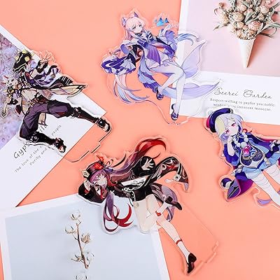 Genshin Impact Characters Acrylic Stand Figure,Colorful and Exquisite  Character Design for Game Fans' Collection (Kazuha)