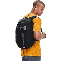 Under Armour Hustle Light Backpack Rucksack School Sports Bag Black/Grey