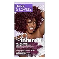 SoftSheen-Carson Dark and Lovely Ultra Vibrant Permanent Hair Color Go Intense Hair Dye for Dark Hair with Olive Oil for Shine and Softness, Passion Plum