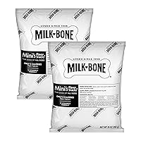 Milk-Bone Mini's Flavor Snacks Dog Treats, 35 Ounce Refill Packs (Pack of 2) Crunchy Texture Helps Reduce Tartar