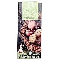 Moser Roth Easter Chocolate Truffle Eggs, 5.29oz Box - Strawberry, Raspberry, Orange, Vanilla, Coconut, Caramel, Mousse Filled Cream Center