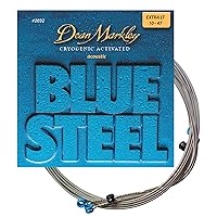 Dean Markley 2032 Blue Steel Acoustic Guitar Strings 6 String Set 10-47 Extra Light Gauge, Cryogenically Processed Steel Guitar Strings for Longer Life, Superior Tone Performance & Tuning Stability