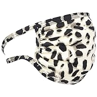 Star Vixen Washable Fashion Face Mask, Grey Cheetah, One Size fits All
