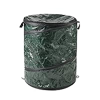 29.5-Gallon Pop Up Outdoor Garbage Can - Collapsible Trash Can for Parties, Yard Waste, or Laundry - Camping Accessories by Wakeman