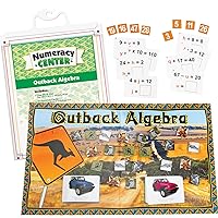 Really Good Stuff Outback Algebra Numeracy Center with Storage Bag - Grab and Go Learning Pack - Reinforce Early Algebra Skills - Grades 4-6