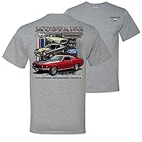 64 Ford Mustang Untamed Spirit Mens 1964 Licensed Official Front and Back Mens T-Shirts