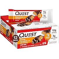 Quest Nutrition Candy Bars Gooey Caramel with Peanuts (12 Bars)