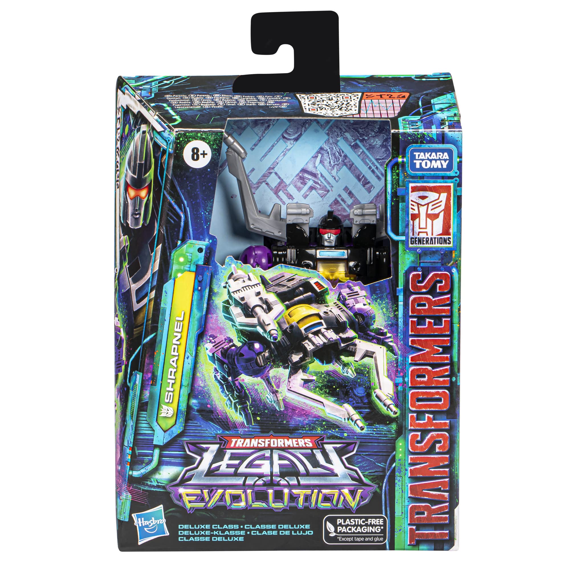 Transformers Toys Legacy Evolution Deluxe Shrapnel Toy, 5.5-inch, Action Figure for Boys and Girls Ages 8 and Up