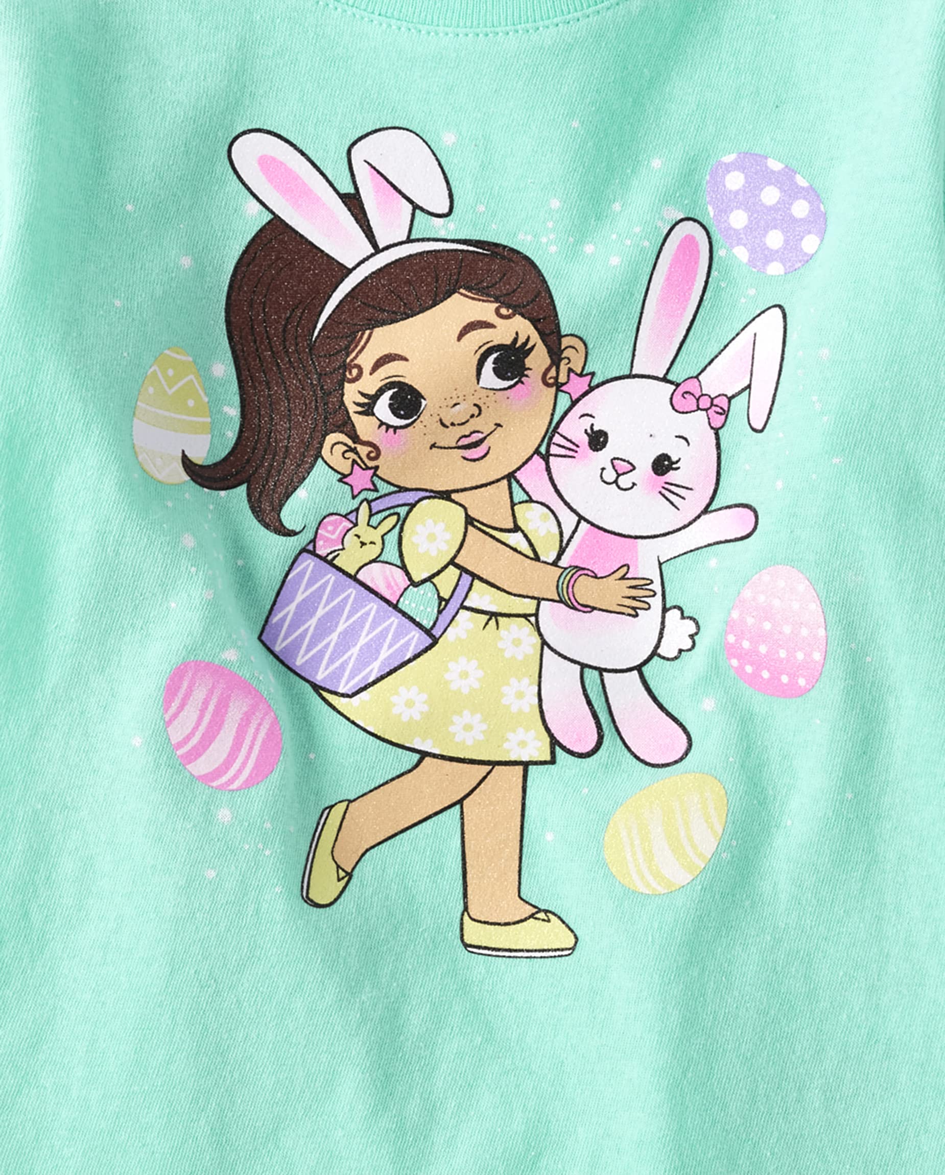 The Children's Place baby girls Easter Girl Graphic Short Sleeve Tee