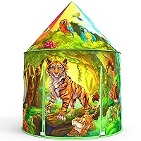ImpiriLux Jungle Kids Play Tent Playhouse | Pop Up Fort for Boys and Girls with Storage Bag