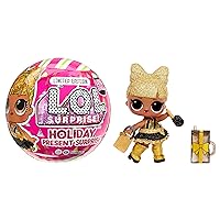 L.O.L. Surprise! Holiday Present Surprise Doll Prezzie with 7 Surprises- Limited Edition Collectible Doll Including Sparkly Accessories, Stocking Stuffers Gift for Kids Girls Ages 4 5 6+ Years Old