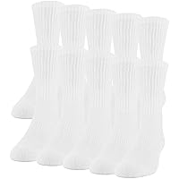 Men's Active Cotton Crew Socks, 10-pairs