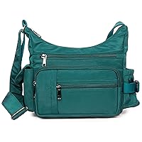 VOLGANIK ROCK RFID Anti Thief Crossbody Bag for Women Waterproof Shoulder Bag Messenger Bag Casual Nylon Purse Handbag, Lake Blue, S