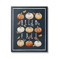 Stupell Industries Hello Fall Mixed Pumpkins Canvas Wall Art, Design by Elizabeth Tyndall