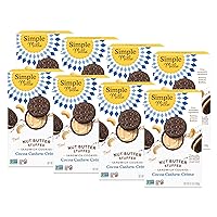 Simple Mills Cocoa Cashew Crème Sandwich Cookies - Gluten Free, Vegan, Healthy Snacks, 6.7 Ounce (Pack of 8)
