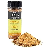 Lane's Garlic² Seasoning - All Natural Garlic Powder Seasoning | Layers of Premium Garlic Flavor | Beef, Pork, Garlic Bread | Onion, Parsley, Tumeric | Gluten Free | No MSG | No Preservatives | 4oz
