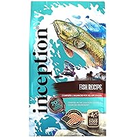 Inception® Dry Dog Food Fish Recipe – Complete and Balanced Dog Food – Legume Free Meat First Dry Dog Food – 4 lb. Bag (13278)