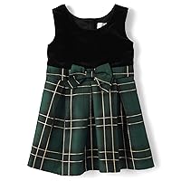 The Children's Place Girls' One Size and Toddler Sleeveless Holiday Dressy Dress