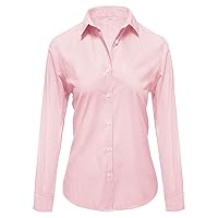 Ruisin Super Soft Wrinkle Free Button Down Shirts for Women Solid Short/Long Sleeve Striped Formal Work Dress Blouses Tops