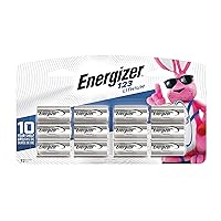 Energizer 123 Batteries, Lithium 123 Battery, 12 Count