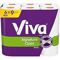 Viva Signature Cloth Paper Towels, Choose-A-Sheet - 6 Big Rolls (70 Sheets per Roll)