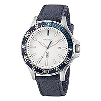 N83 Men's N83 Cocoa Beach Blue Recycled Cotton Canvas Strap Watch (Model: NAPCBF203)