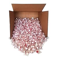 Red Bird Soft Peppermint Candy Puff Mints Bulk, Individually Wrapped in Clear Wrapper, Made with 100% Cane Sugar and Natural Peppermint Oil, Approximately 1000 pieces
