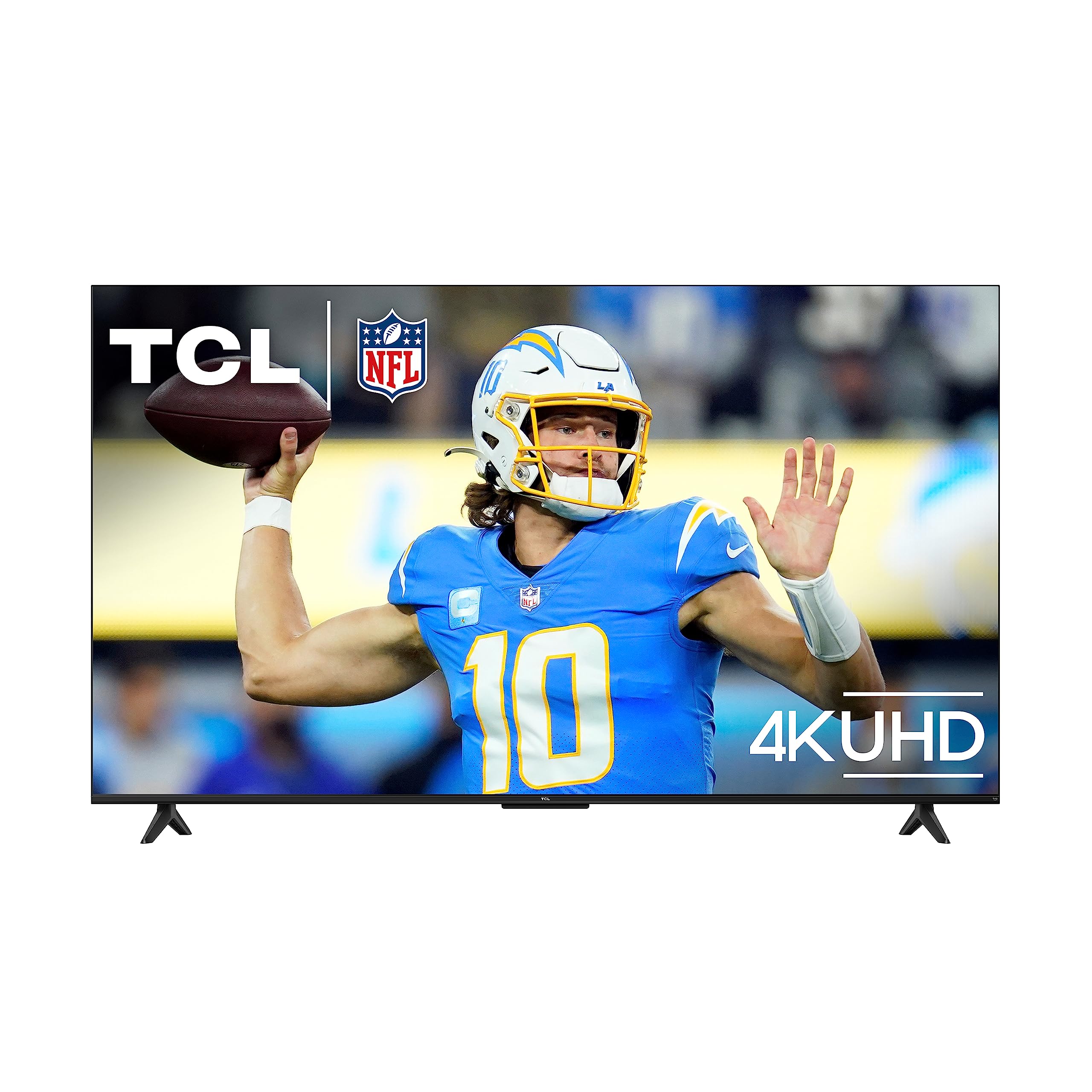 TCL 50-Inch Class S4 4K LED Smart TV with Fire TV (50S450F, 2023 Model), Dolby Vision HDR, Dolby Atmos, Alexa Built-in, Apple Airplay Compatibility, Streaming UHD Television, Black