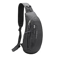 Gisdanchz Unisex Honeycomb Jacquard Small Sling Bag Slim Sling Backpack Crossbody Chest Bag for Hiking Travel