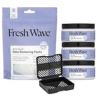 Fresh Wave Lavender Odor Removing Gel & Packs Bundle: (3) Lavender 7 oz. Gels + (1) Lavender Packs + Pod Combo
