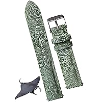 Handmade Alligator Leather Watch Band Men Quick Release Premium Crocodile Strap Stingray Ostrich Replacement Silver Buckles 18mm 19mm 20mm 21mm 22mm 24mm