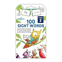 eeBoo: 100 Sight Words Level 2 Educational Flash Cards, Important Tool for Early Reading, Introduces Words in Color-Coded Sets, Educational Game That Stimulates Learning