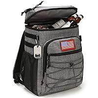 Tactical Backpack Cooler, 25L Cooler Backpack Insulated Leak-Proof, Heavy Duty Large Lunch Backpack, Waterproof Ice Chest Backpack for Men Women Adults Work Daytrip Camping Beach Hiking Accessories