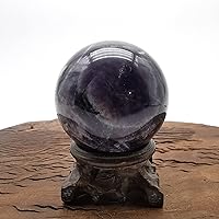 393g Natural Dream Amethyst Ball Carved Crystal Healing