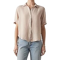 Velvet by Graham & Spencer Women's Claremont Woven Linen Button Up Shirt
