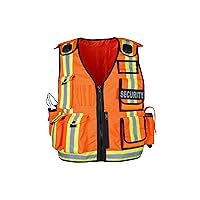 RAC3 Security Hi-Visibility Vest with Two-Tone Reflective Material | Enhanced Safety Gear for Maximum Visibility | Universal Size Fits Up to 5XL