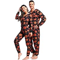 frawirshau Halloween Onesie Adult Pajamas Matching Pajamas For Couples Family Matching Pajamas Onesies