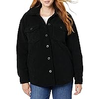 Amazon Essentials Women's Oversized Teddy Sherpa Shirt Jacket (Previously Goodthreads)