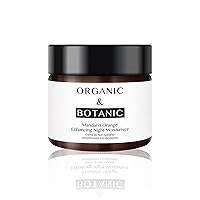 Organic & Botanic Natural Mandarin Orange Repairing Hydrating Night Moisturiser 50ml Helps Irritated or Sensitive Skin. Made In The UK.