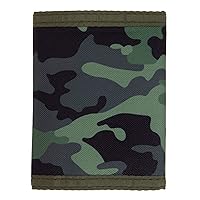 Stephen Joseph, Kids Unisex Wallet, Toddler Wallet for Boys and Girls with Applique Designs, Screen Printed Wallet with Zippered Coin Pocket, Camo