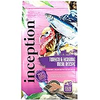 Inception® Dry Cat Food Turkey and Herring Recipe – Complete and Balanced Cat Food – Meat First Legume Free Dry Cat Food – 13.5 lb. Bag