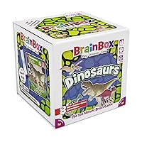 Brain Box Dinosaurs Card Game | Trivia Game | Fun Game for Family Game Night | Memory Game for Kids and Adults | Ages 8+ | 1+ Players | Average Playtime 10 Minutes | Made by Green Board Games