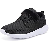 TOEDNNQI Boys Girls Sneakers Kids Lightweight Breathable Strap Athletic Running Shoes for Toddler/Little Kid/Big Kid