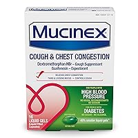 Cough & Chest Congestion High Blood Pressure Liquid Gels, 16 ct.