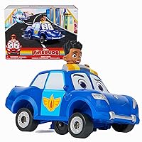 Disney Junior Firebuds, Jayden and Piston Toy Car with Pull Back Feature and Donut Drift Action, Kids Toys for Boys and Girls Ages 3 and Up