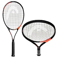 HEAD Ti. Radical Elite Tennis Racket - Pre-Strung Light Balance 27 Inch Racquet, Gray/Orange