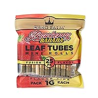 King Palm Mini Prerolled Cones - All Natural Preroll Palm Leaf Cone - Corn Husk Filter Tip - Organic Per Rolled Palm Leaf Wraps - 25 Cones per Pack - (Strawberry Banana, 1 Pack, 25 Cones)
